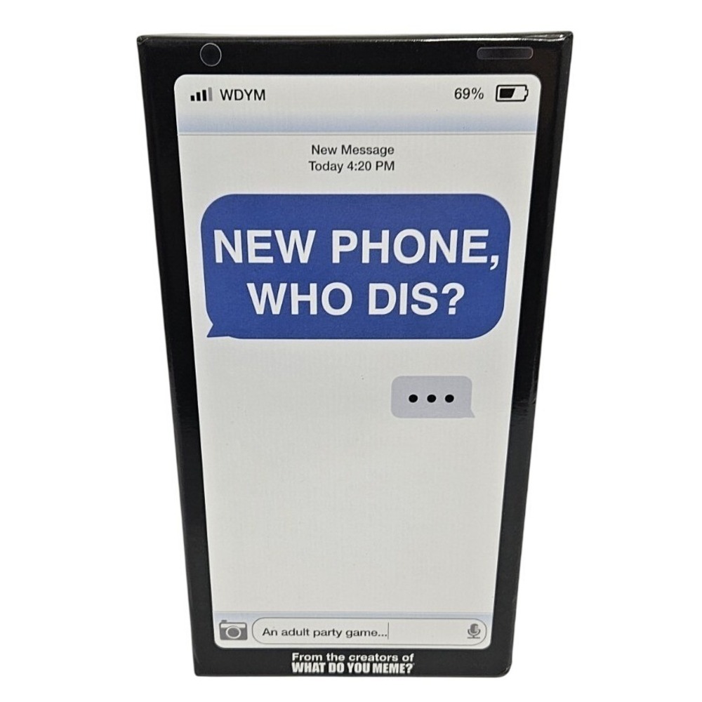 New Phone Who Dis Adult Party Game What Do You Meme? Text Message Card Game